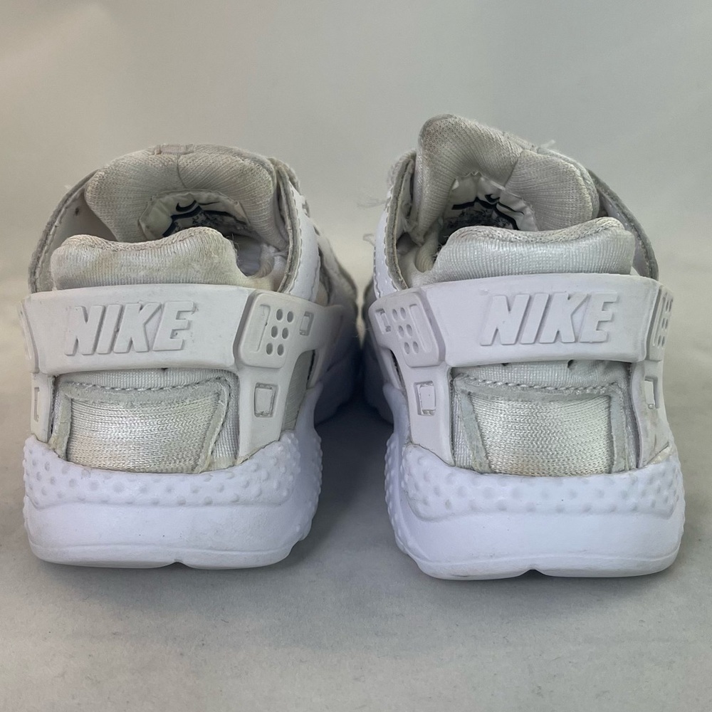 NIKE AIR HUARACHE RUN TD WHITE TODDLER SZ 5 704950-110 sneakers - Picture 8 of 9
